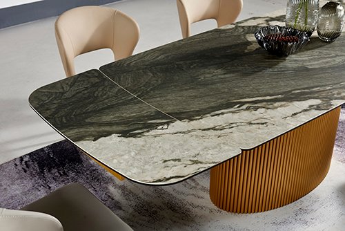 DT9063 dining table top seamlessly jointed together