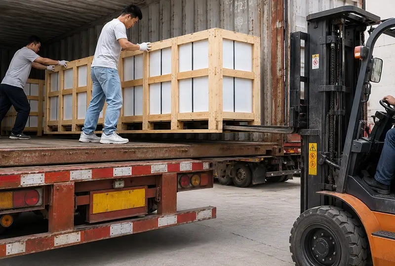 container loading of ceramic tabletops