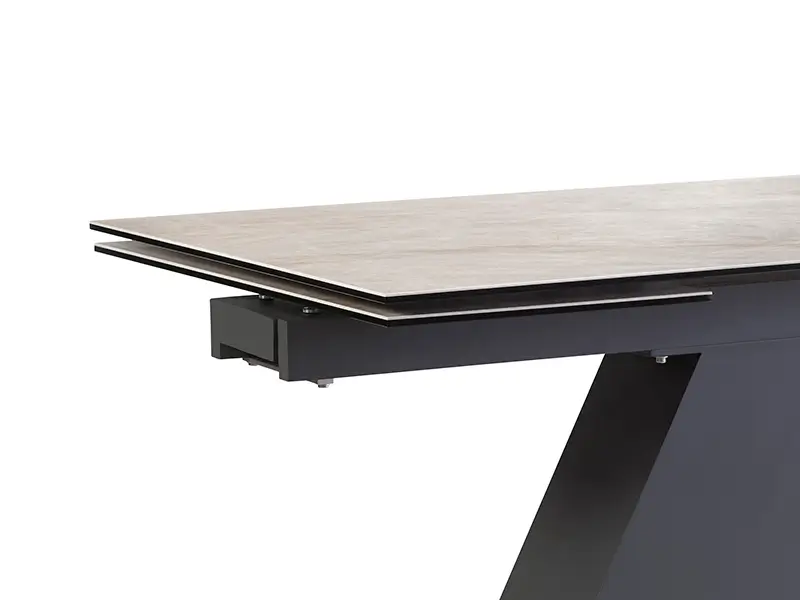 laminated tabletop(3mm ceramic+8mm tempered glass)