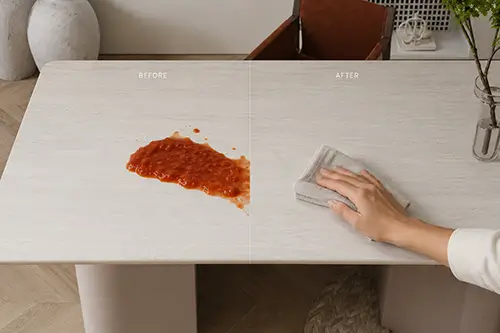 stain resistant ceramic tabletop